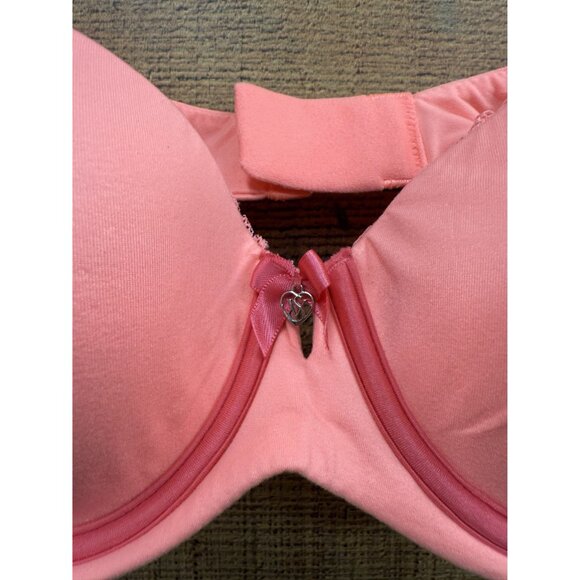 Victorias Secret Body By Victoria Demi Bra 32DD Pink With Lace & Charm Accent - Picture 6 of 7